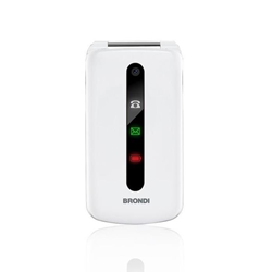 BRONDI PRESIDENT BIANCO CELLULARE GSM DUAL SIM MAXI DISPLAY FOTOCAMERA