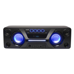 DENVER BTB-410NR SPEAKER BLUETOOTH DISCOLIGHTS USB AUXIN 2MIC-IN 40W BATT RICARIC.