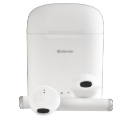 DENVER TWE-46 WH AURICOLARI BLUETOOTH 5.0 WIRELESS C/MICROFONO