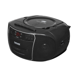 DENVER TCP-40 BK BOOMBOX RADIO FM CASSETTA CD AUX-IN