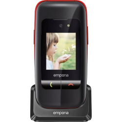 EMPORIA V200 ONE BK-RD DSP 2,4" FLIP GRANDI TASTI M1-M3 IP54 ALTI VOLUMI