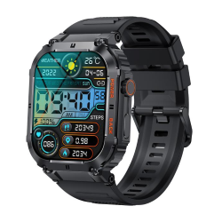 DENVER SWC-191 B SMARTWATCH BT DSP 1,96" CHIAMATE MESS. FREQ-PRESSIONE-OSSIGENO DEL SANGUE 