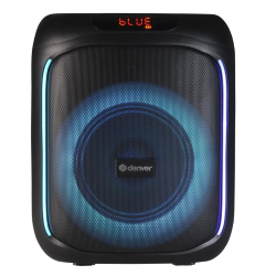 DENVER BPS-165 ALTOPARLANTE BLUETOOTH C/LUCI WOOFER 6,5" JACK MIC. USB SD AUX