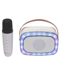 DENVER BTM-610 ALTOPARLKANTE BLUETOOTH C/LUCE E MICROFONO PER KARAOKE SD USB AUX