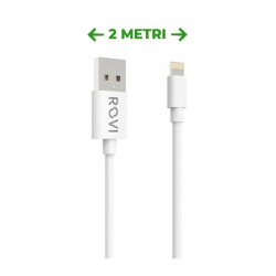 Rovi SA10L cavo Elegant in PVC ultra resistente per dispositivi Lighting, 2m, 2A, white