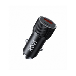 Rovi car fast charger. 1 porta USB + PD, 2A, 28W