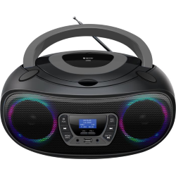 DENVER TDB-212 BOOMBOX DAB+CON RADIO DAB+/FM, FUNZIONE BLUETOOTH, USB, LETTOE CD E INGRESSO AUX 