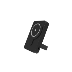 DENVER PBW-5000 BK POWERBANK DA 5000MAH CON RICARICA WIRELESS MAGNETICA E SUPPORTO PIEGHEVOLE