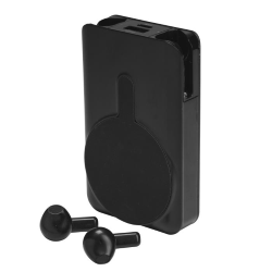 DENVER PWE-5000 BK POWERBANK+AURICOLARI BLUETOOTH CON CHIAMATE IN VIVAVOCE E RICARICA MAGNETICA