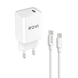 ROVI ST760C-C Fast Charger, 1 porta Type C, con cavo Type C Type C, 25W, PD