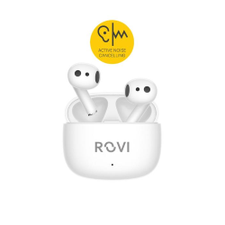 Rovi Fly - White earbuds with Active Noise Cancelling