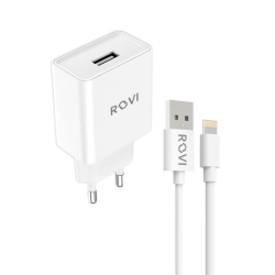 ROVI ST450L TRAVEL CHARGER KIT-2.1A 1  USB CAVO LIGHTNING