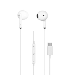 Rovi Sticks - Wired Earphones with Type-C connector (120 cm) White