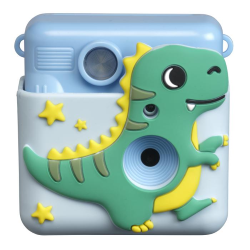 DENVER KPC-1363BU FOTOCAMERA PER BAMBINI CON STAMPA DIVERTENTE COVER IN SILICONE E ACCESSORI