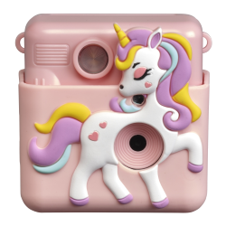 DENVER KPC-1363RO FOTOCAMERA PER BAMBINI CON STAMPA DIVERTENTE COVER IN SILICONE E ACCESSORI