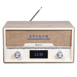DENVER MDA-525LW DAB/+FM RETRO' SYSTEM COB CD PLAYER E BLUETOOTH