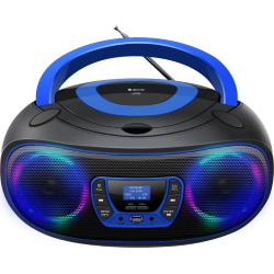 DENVER TDB-212 BOOMBOX DAB+CON RADIO DAB+/FM, FUNZIONE BLUETOOTH, USB, LETTOE CD E INGRESSO AUX 