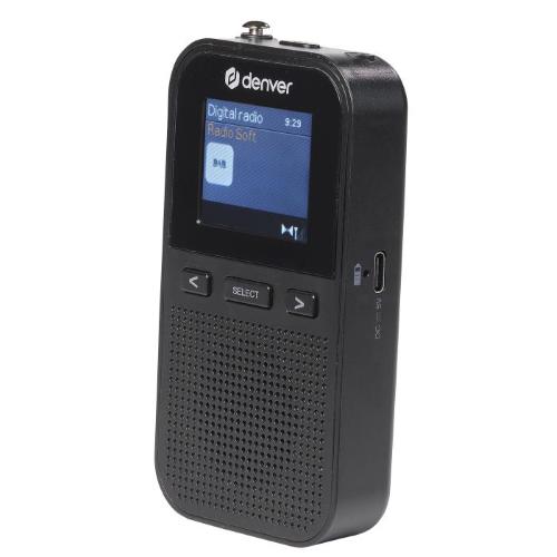 DENVER DAH-126 MK2 RADIO DAB+/FM PORTATILE DSP 1,8" BATT.RICAR. 