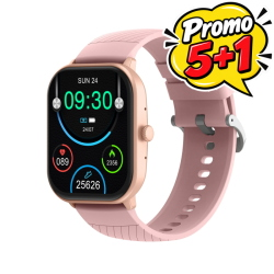 DENVER SWC-187 RO SMARTWATCH BT DSP 2.04" AMOLED FREQUENZA PRESSIONE OSSIGENO GESTIONE CHIAMATE NOTIFICHE GOOGLE SIRI ASSIST IP67