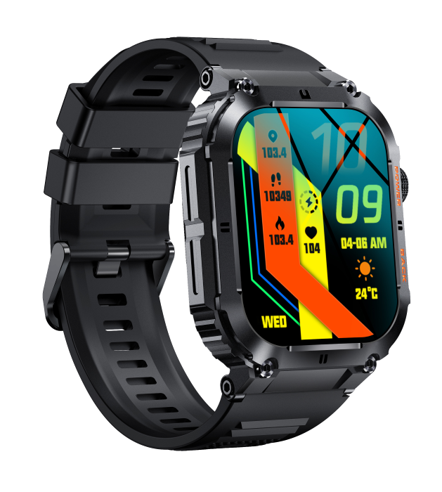 MegitalySmart WatchesDENVER SWC-191 B SMARTWATCH BT DSP 1,96 CHIAMATE  MESS. FREQ-PRESSIONE-OSSIGENO DEL SANGUE SWC-191